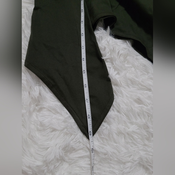 Zara  Trafaluc T-Shirt Olive Green Dress Small - Picture 5 of 5